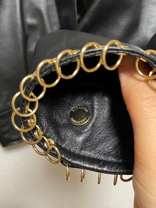 Burberry バーバリー　レザージャケット　羊革(女性)