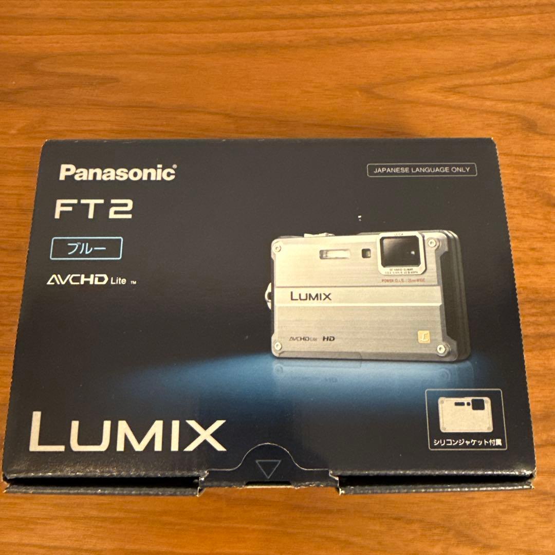 【美品】Panasonic DMC-FT2 ブルー　防水防塵カメラ