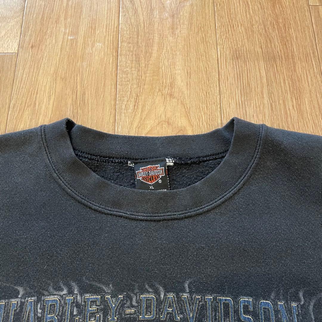 00's USA製 ハーレーダビッドソン スウェット 黒 XL