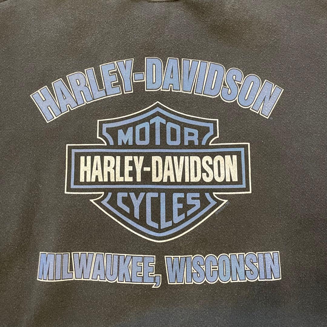00's USA製 ハーレーダビッドソン スウェット 黒 XL