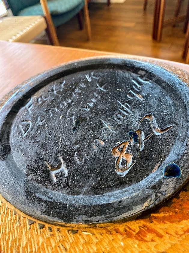 1960s ヴィンテージ デンマーク エルンスト・ファクス作 皿 1点物