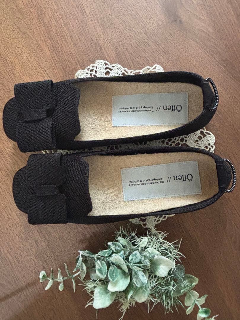 Offen オッフエン　square-RIBBON / BLACK 38