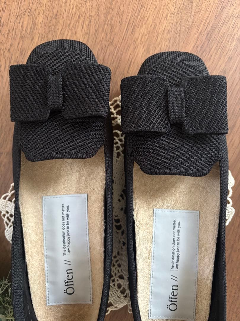 Offen オッフエン　square-RIBBON / BLACK 38