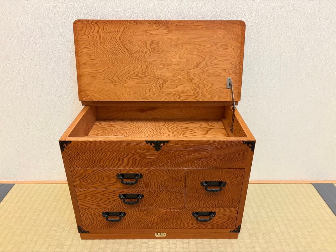 ソーイングボックス？小箪笥　小物入れ　世界遺産　屋久杉3段引出　工芸品　さつま印
