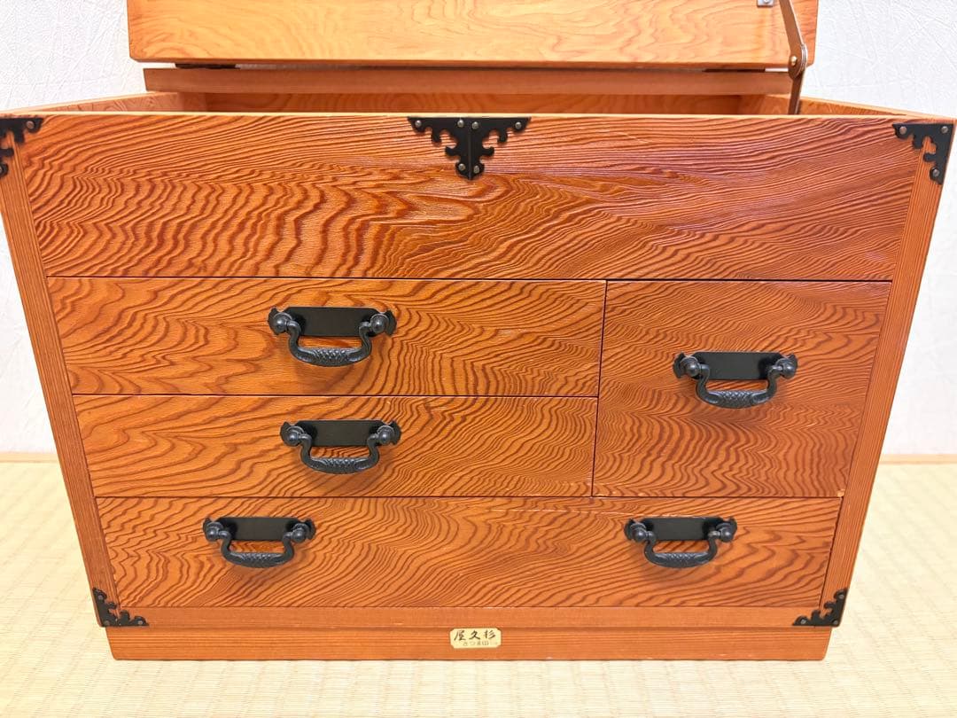 ソーイングボックス？小箪笥　小物入れ　世界遺産　屋久杉3段引出　工芸品　さつま印