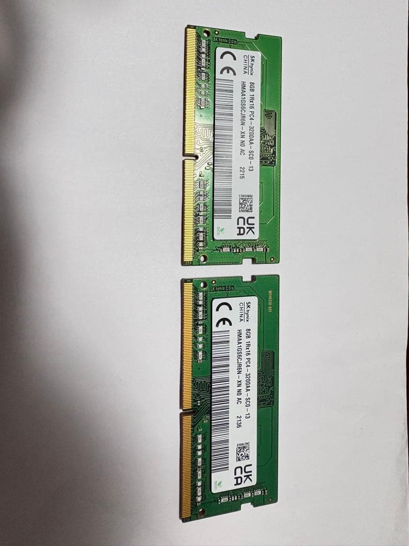DDR4 ノートPC用メモリ8GB×2