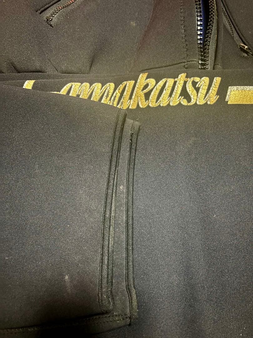 gamakatsu フィッシングスーツ(上下セット) ネイビー/ゴールド