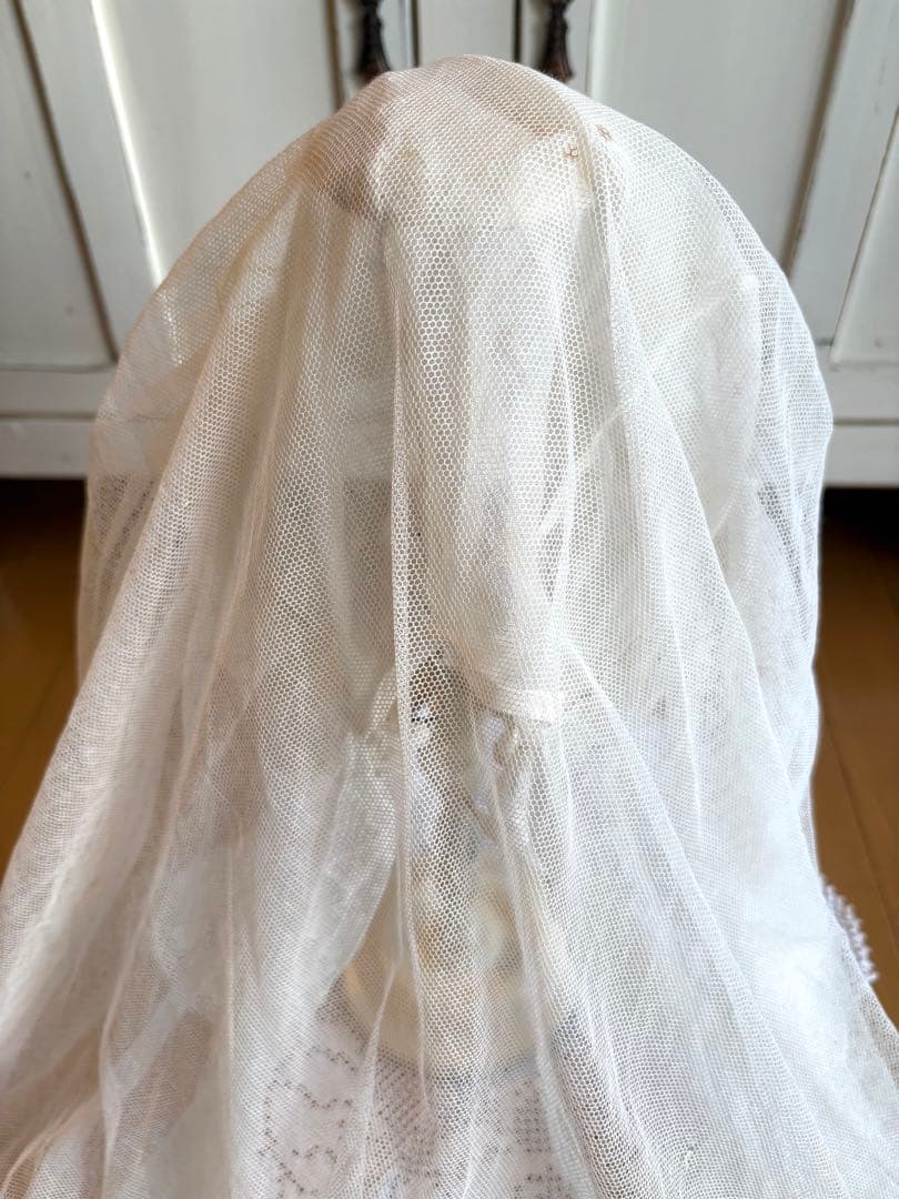 フランスアンティーク　セカンドコミュニオン　ヴェール　ボネ　初聖体拝領　ロザリオ