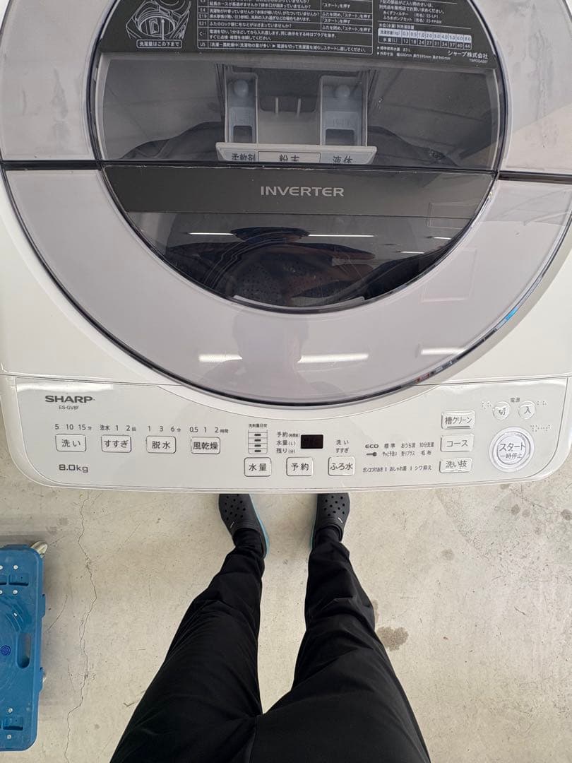 配送設置まで/シャープ2022年/大容量8㎏/分解洗浄商品