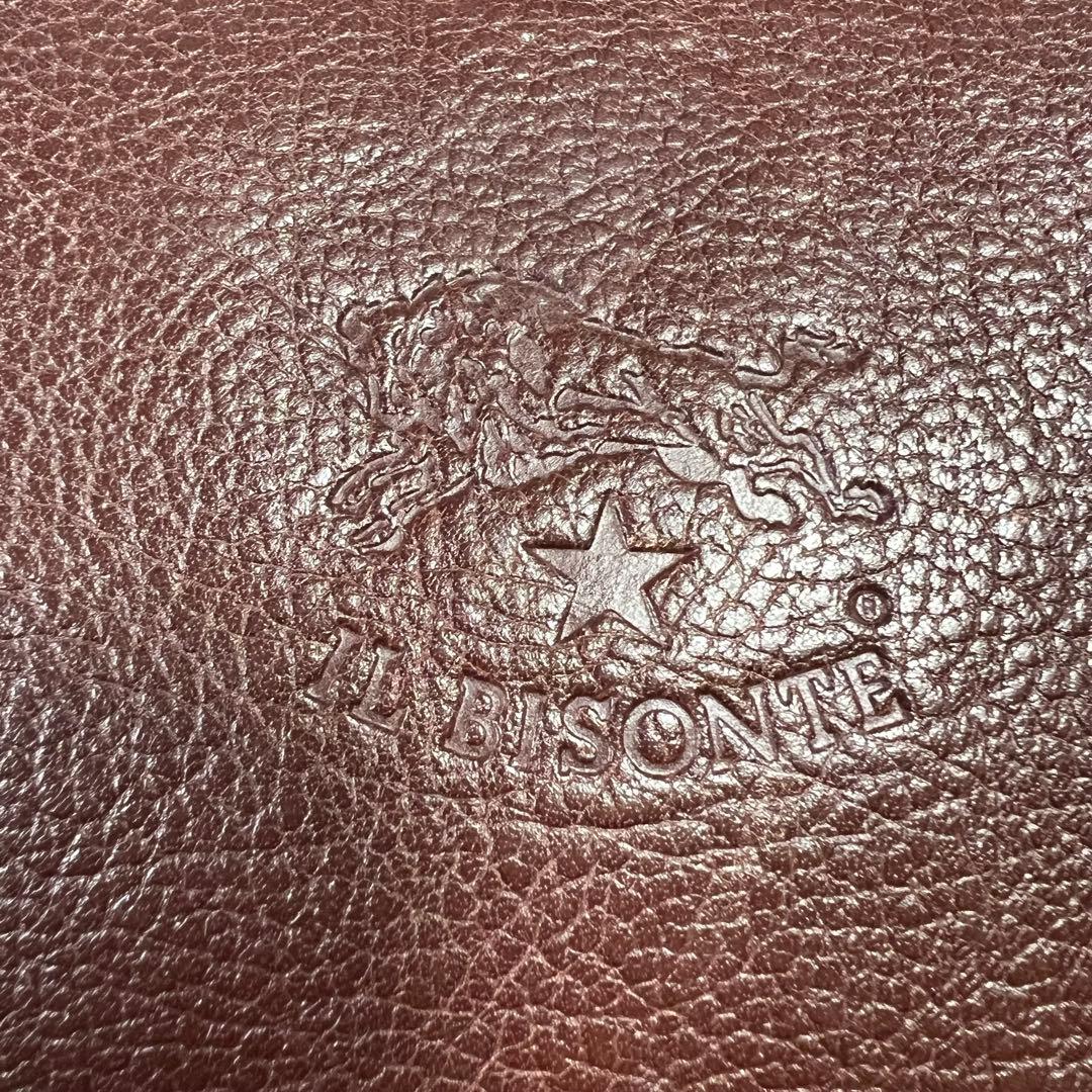 L BISONTE イルビゾンテ ハーフムーン ショルダーバッグ ブラウン