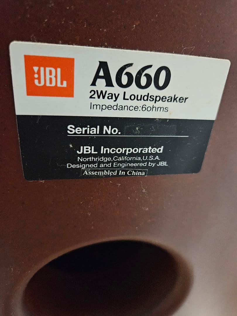 JBL トールスピーカー Ａ660
