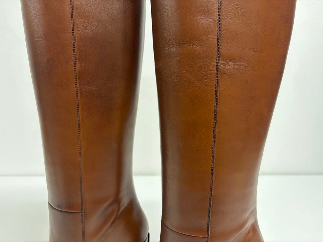 y*♡様 【未使用】 PIPPICHIC ブラウン ロングブーツ 36 23cm