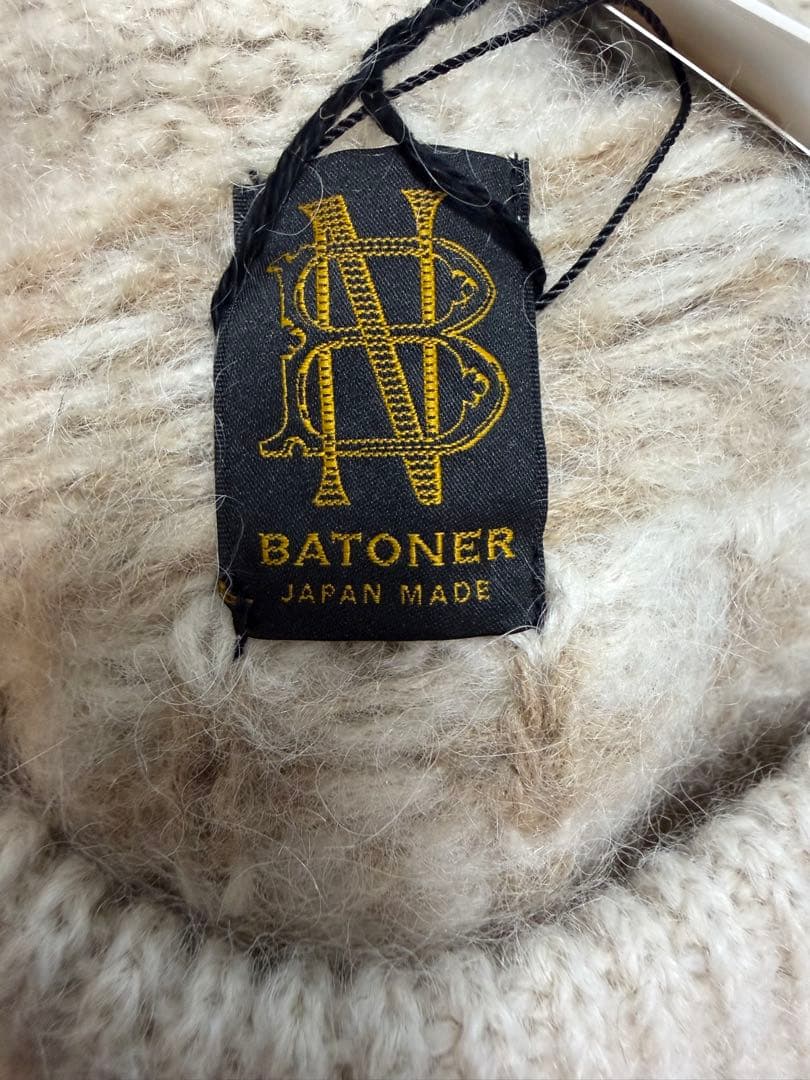 【新品タグ付き】BATONER/バトナー クルーネックニット セーター