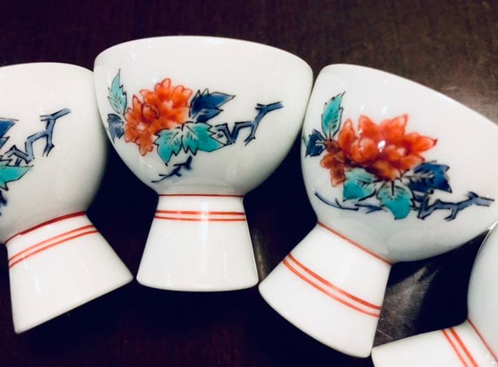 十三代 柿右衛門 錦 草花文 酒器 徳利猪口セット 骨董品