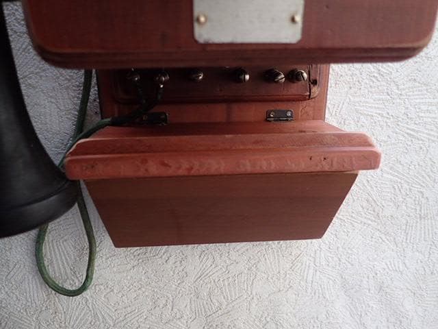 昭和レトロ デルビル磁石式壁掛電話機　ベル（電鈴）鳴ます　アンテーク・インテリア