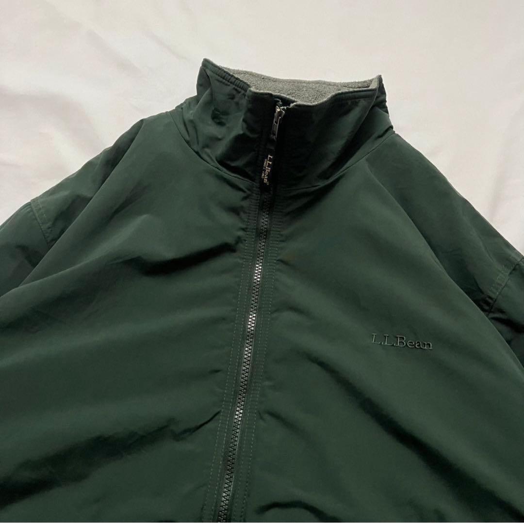 ダークグリーン ナイロンジャケット LLbean