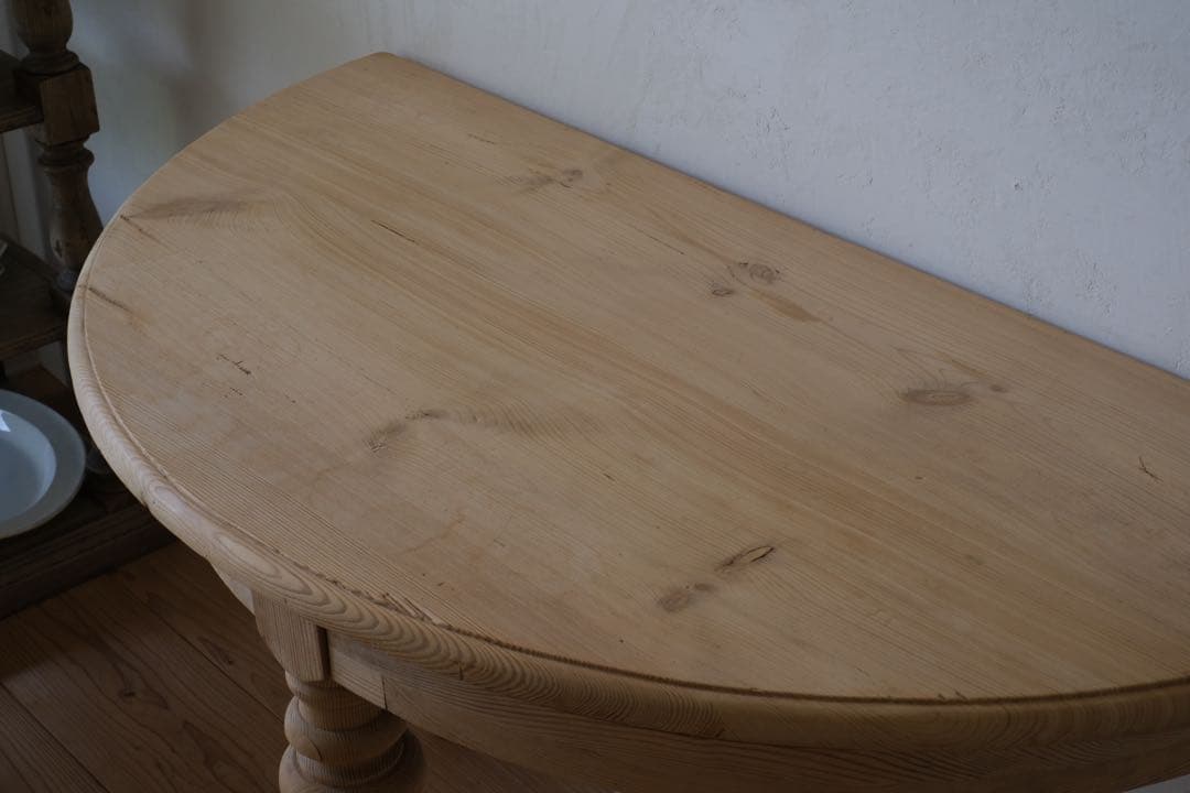 M’s　ヴィンテージ ハーフラウンド テーブル 剥離