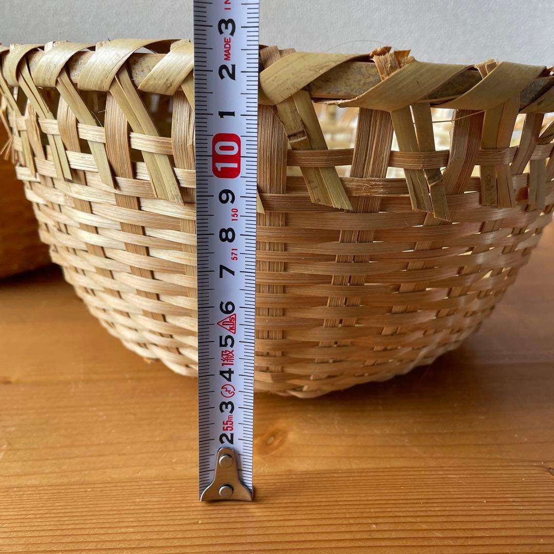 竹ざる　竹籠　5個セット