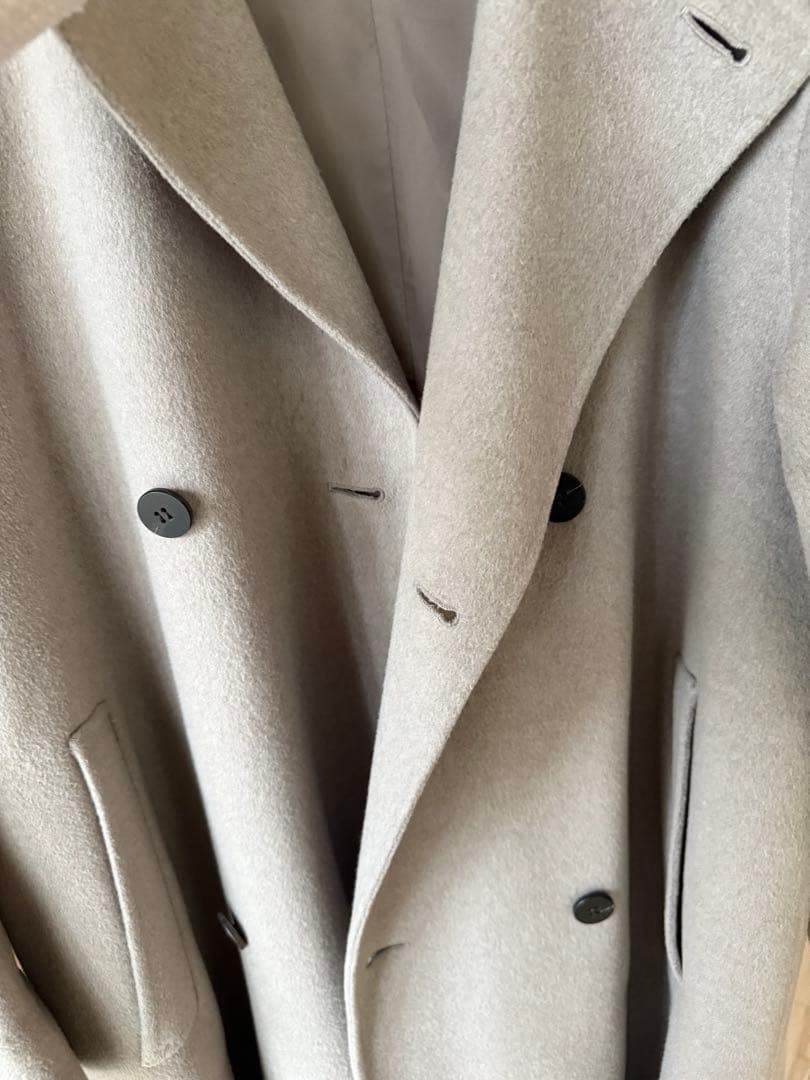 ギャルリーヴィー　ウールダブルフェイス カラーレストレンチコート