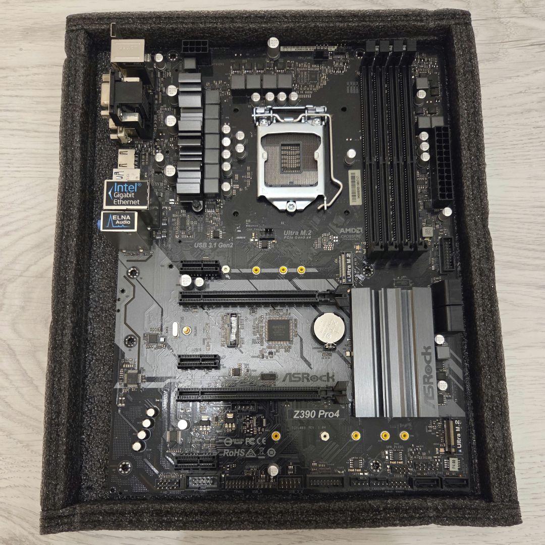 CPU Intel Core i9-9900K + Asrock z390 pro4