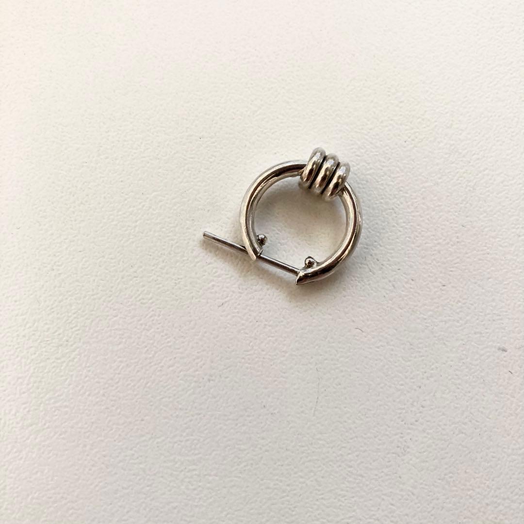 お客片耳ノーブランド　シルバー925 16mm ヤマト着用　登坂着