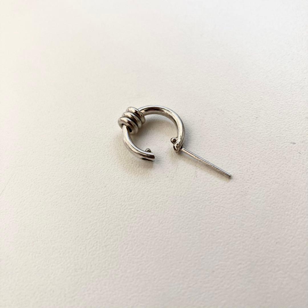 お客片耳ノーブランド　シルバー925 16mm ヤマト着用　登坂着