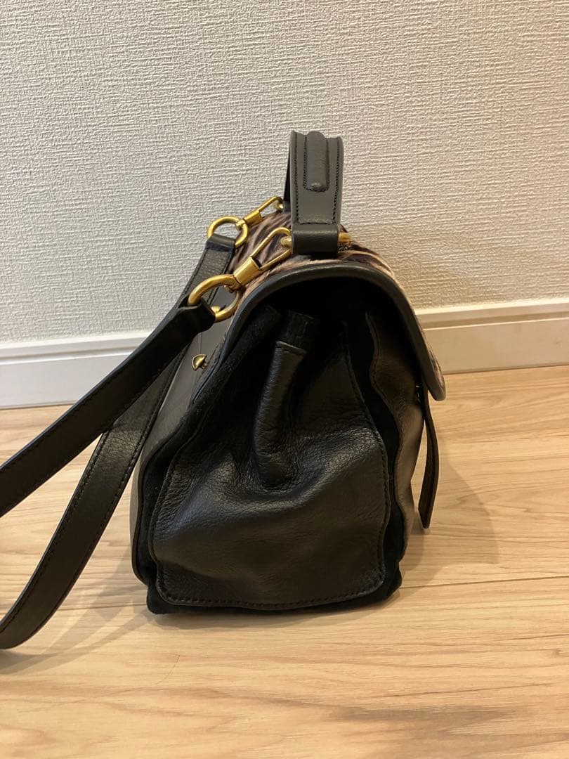 【レア】イヴサンローラン ヒョウ柄バッグ ミューズトゥ