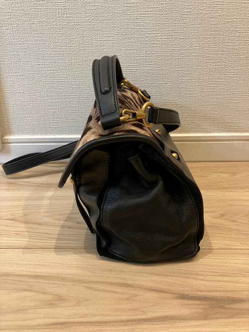 【レア】イヴサンローラン ヒョウ柄バッグ ミューズトゥ