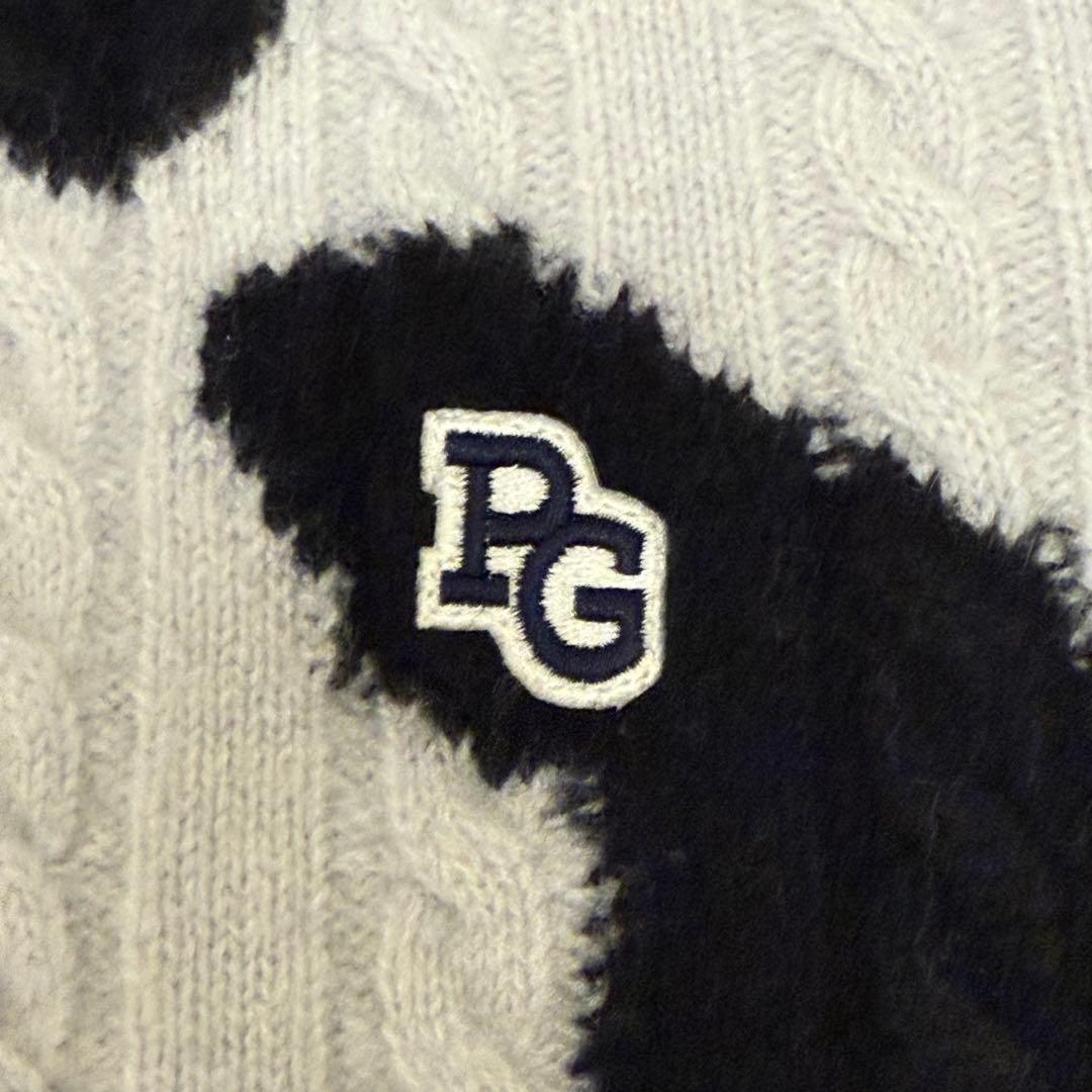 PEARLY GATES カモフラ ゴルフニットセーター サイズ6 XL 迷彩柄