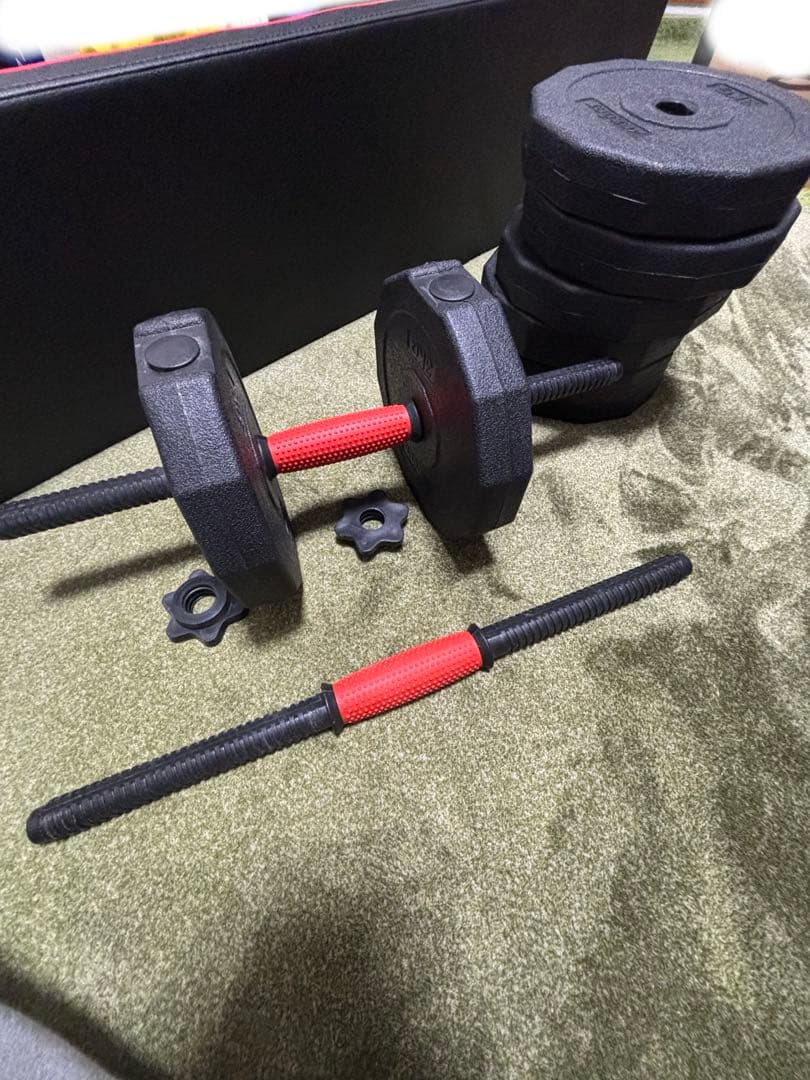 重量可変式ダンベル、トレーニングチェアセット