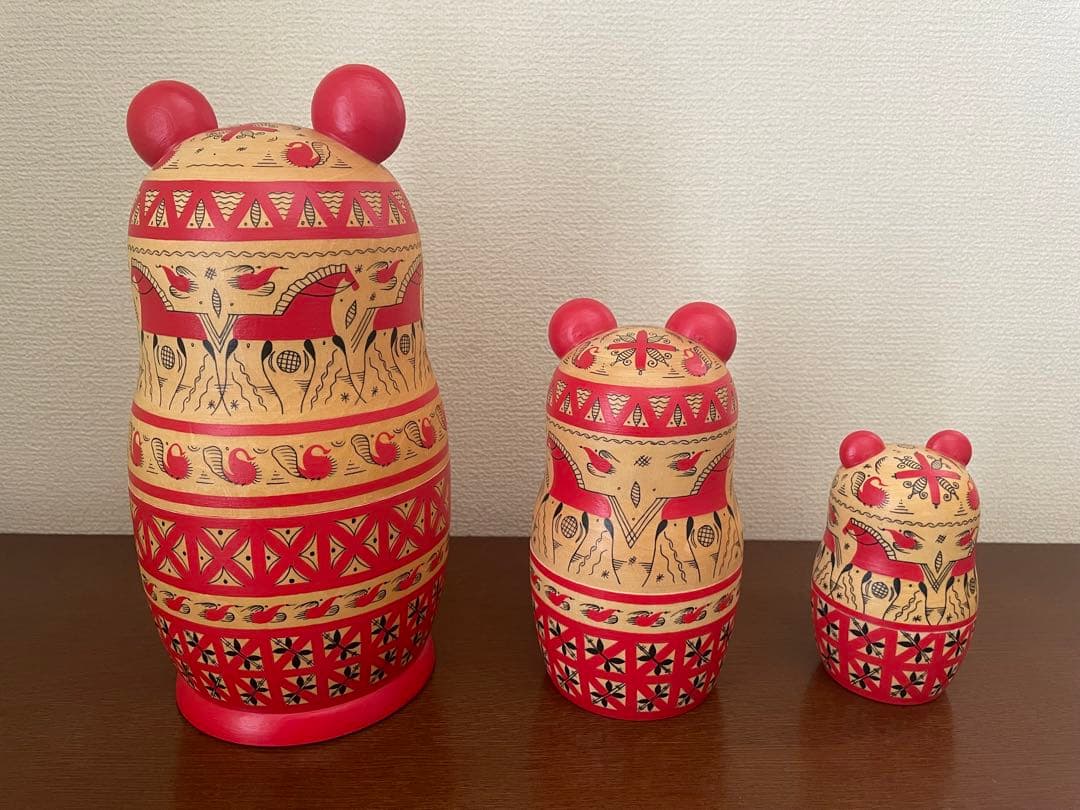 クマのマトリョーシカ 3個セット