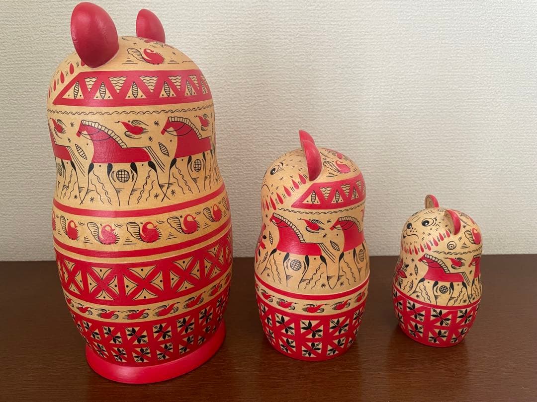 クマのマトリョーシカ 3個セット