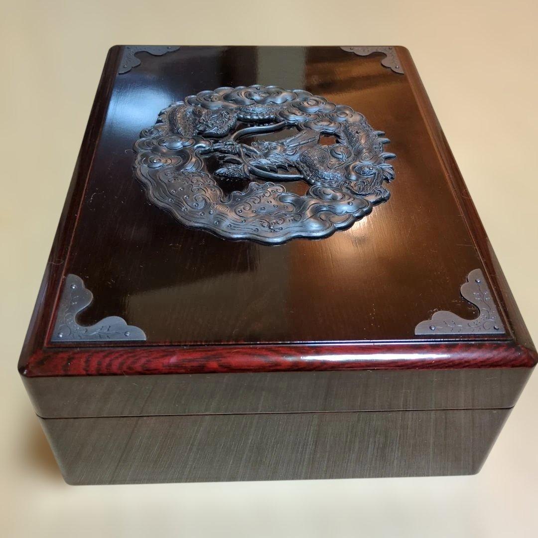 【美品】昭和レトロ 仙台箪笥 文箱 漆塗 書類収納 伝統工芸 国産 A4サイズ