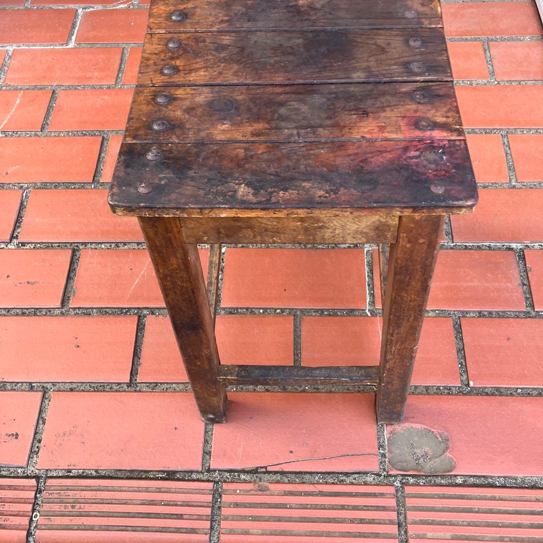 昭和レトロ　木製スツール　ビンテージ