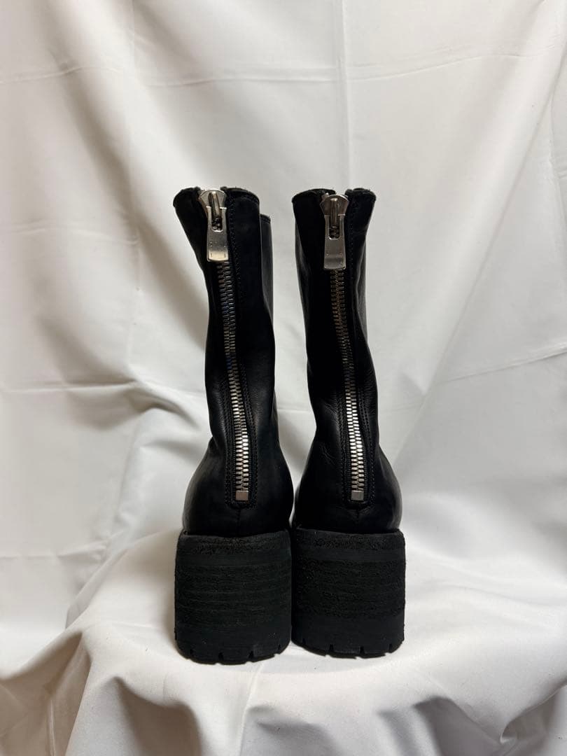 GUIDI グイディ 9088V スクエアトゥ ブーツ ブラック