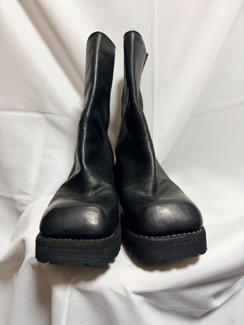 GUIDI グイディ 9088V スクエアトゥ ブーツ ブラック