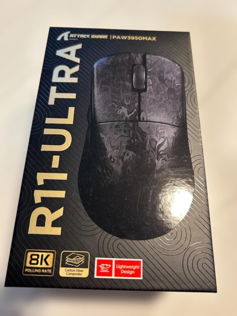 ATTACK SHARK R11 ULTRA カーボン 8K ゲーミングマウス