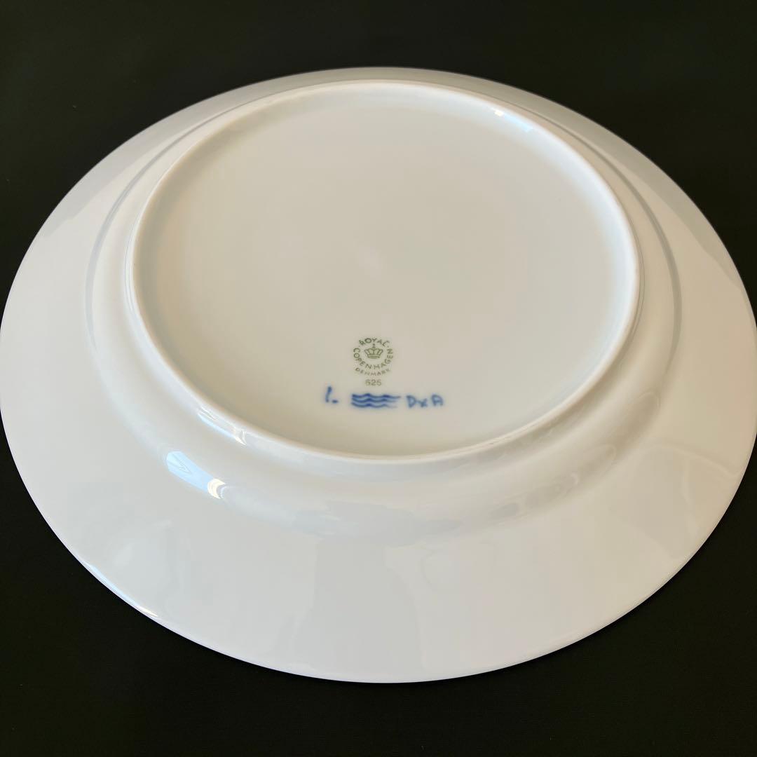 【未使用】 レア ロイヤルコペンハーゲン グリーンフルーテッド ディナープレート