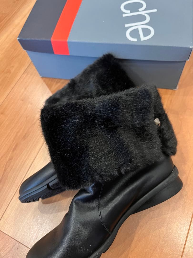 arche レザー ファー ブーツ