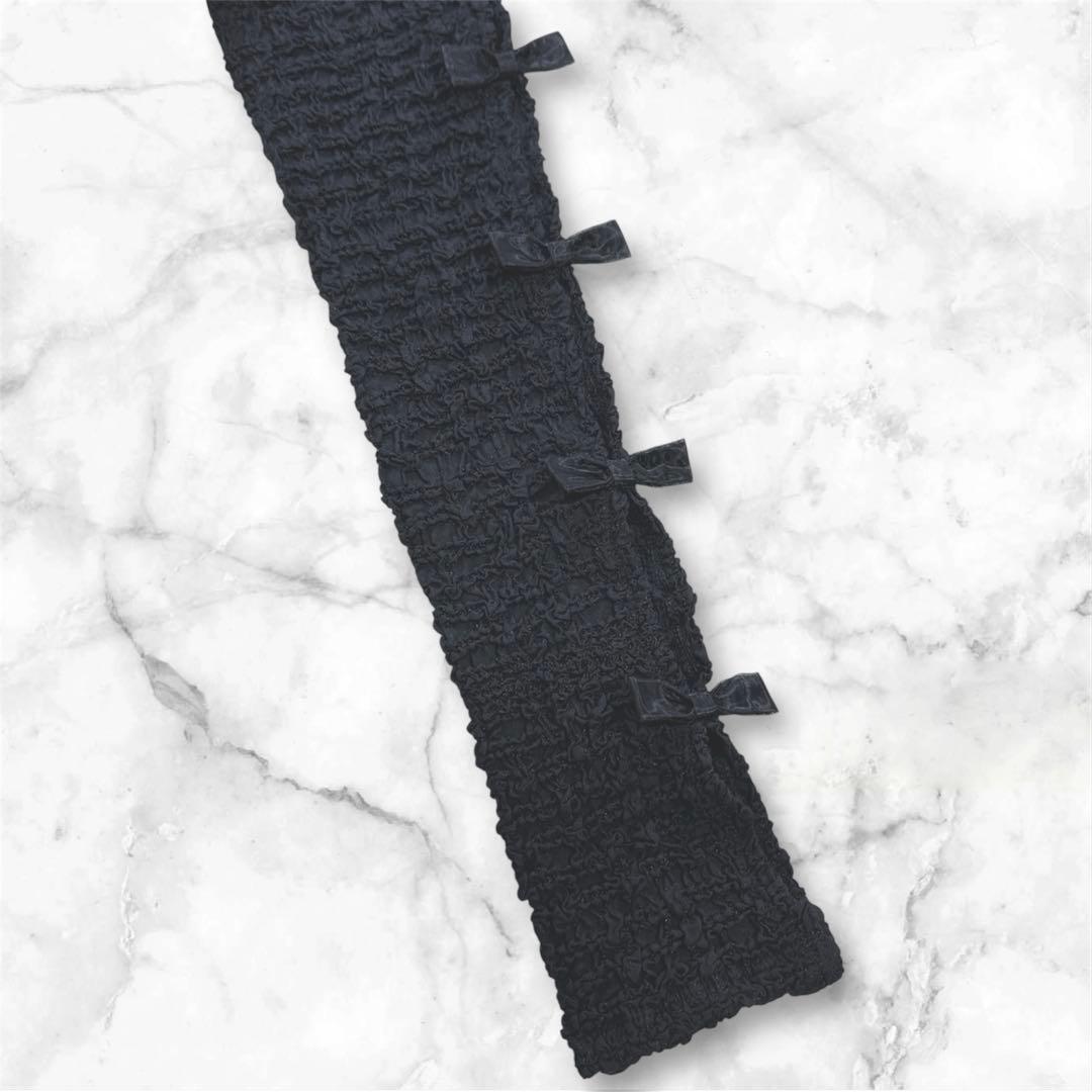 25SS 新品タグ付 パメオポーズ ギャザリングパフミニドレス ワンピース 黒