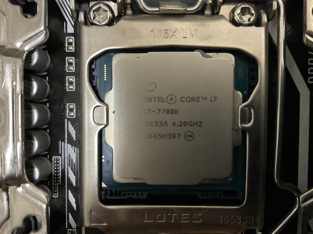 Intel i7-7700K H270-pro メモリ8G 虎徹