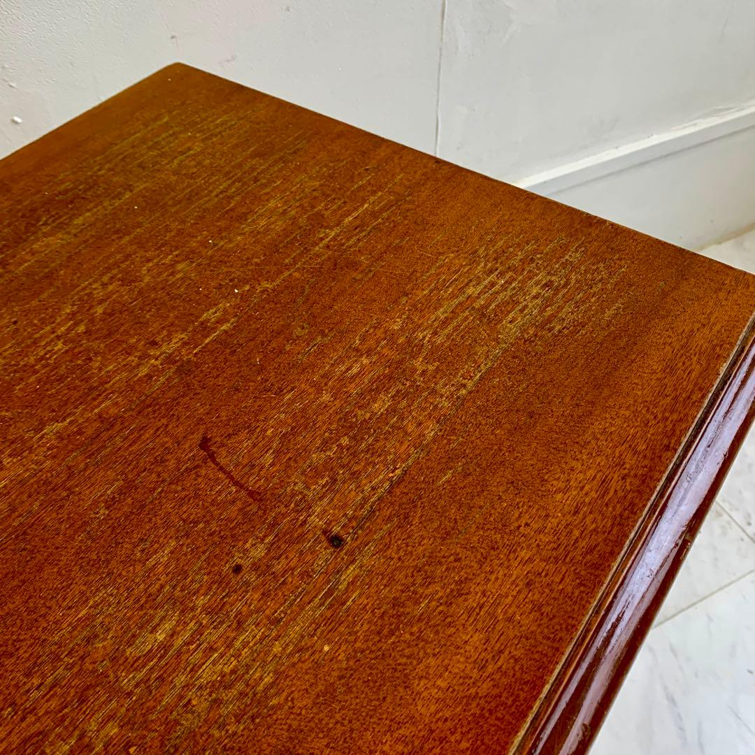 ヴィンテージ 木製 サイドテーブル レトロ 喫茶店 カフェテーブル ②