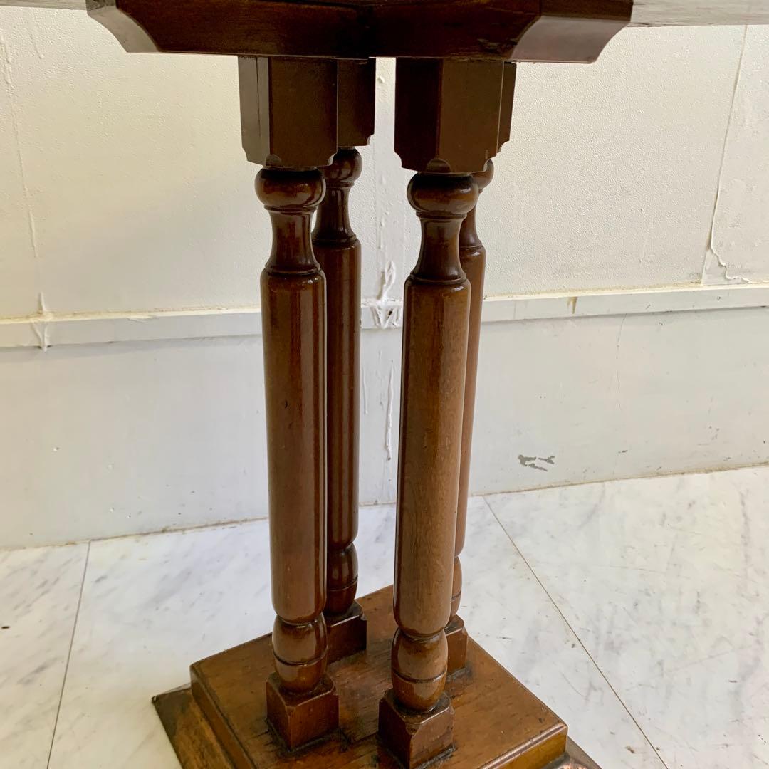 ヴィンテージ 木製 サイドテーブル レトロ 喫茶店 カフェテーブル ②