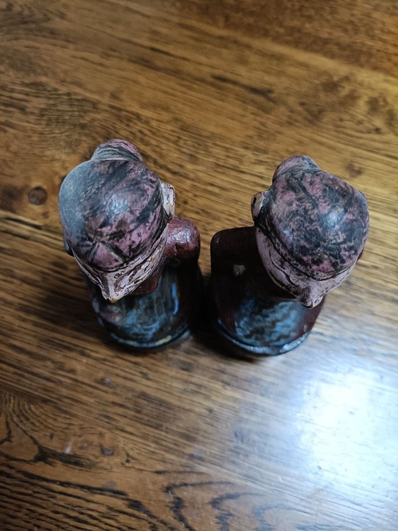 バリ島購入木製人形２体１２センチ