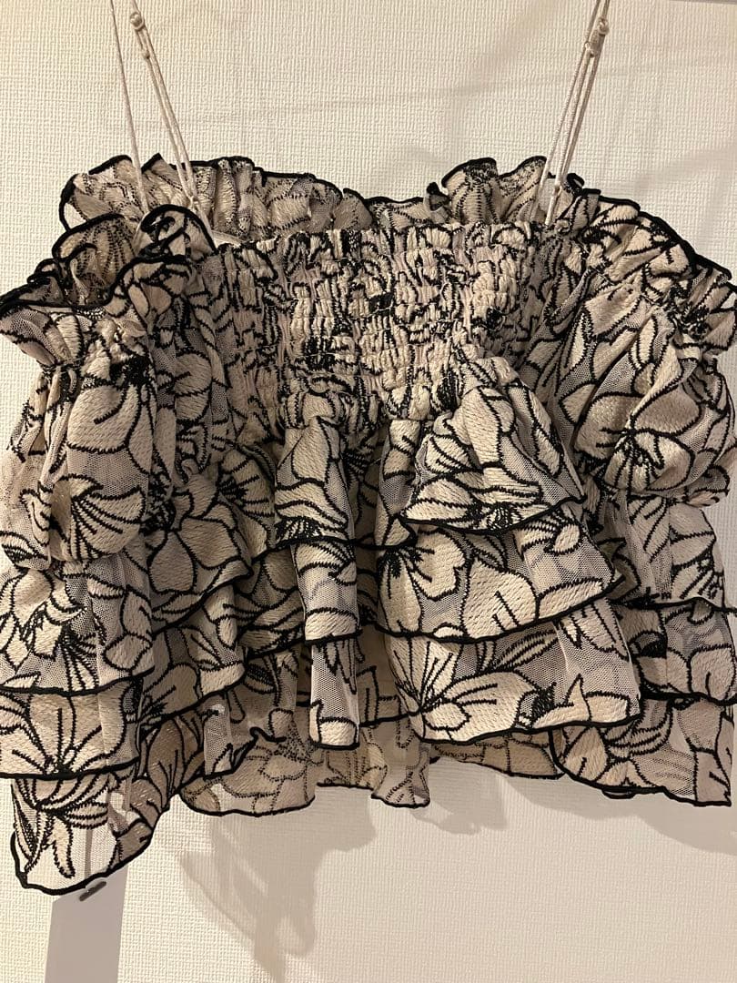 【未使用・タグあり】スナイデル　ショートチュールキャミソール