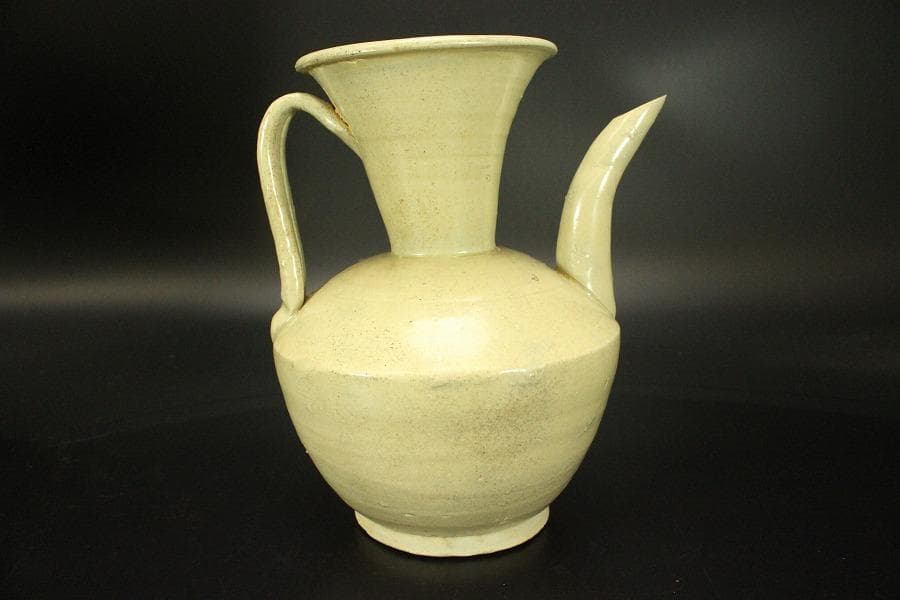 中国美術 古陶磁 白磁 水注(ZE591)