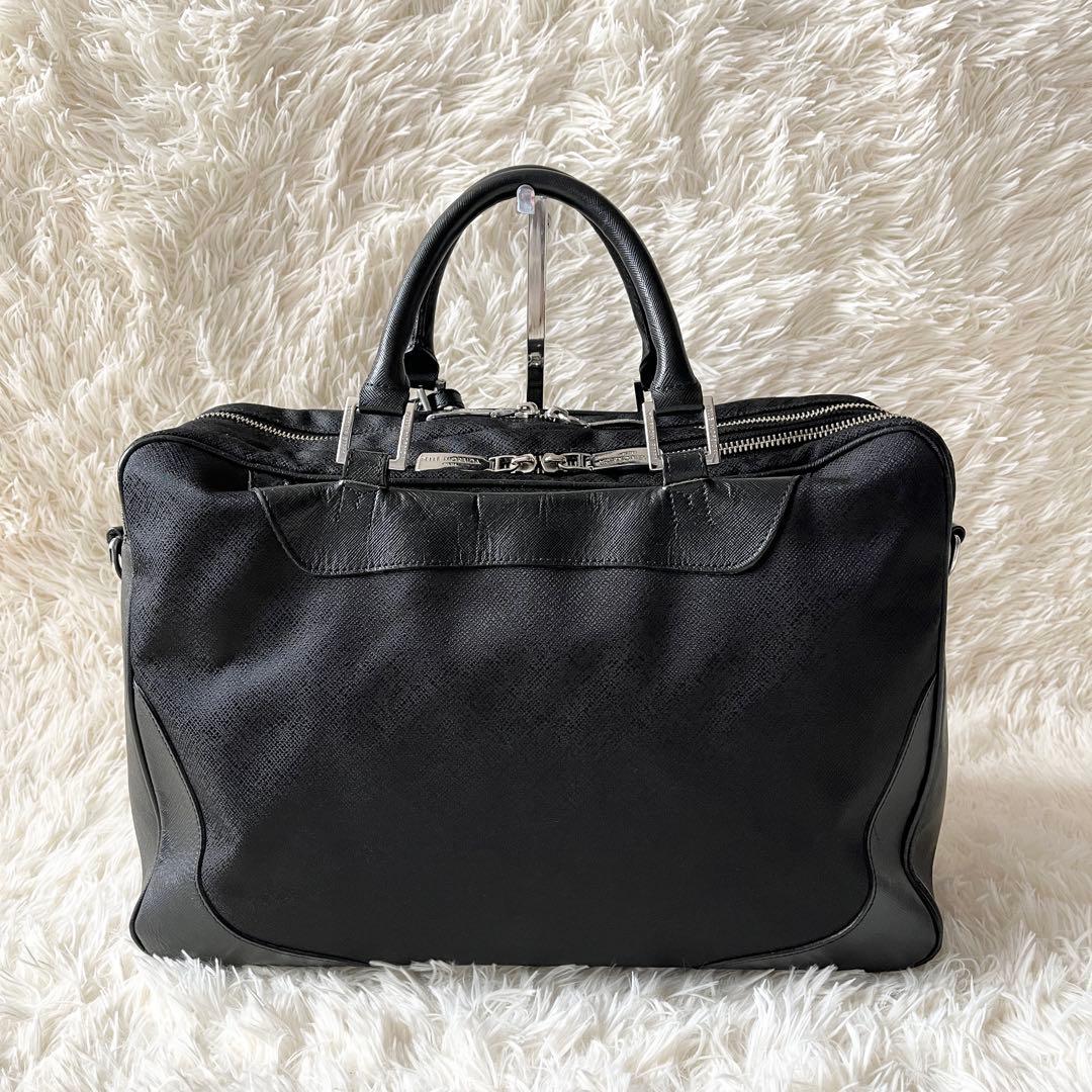 美品✨PELLE MORBIDA ペッレモルビダ　ブリーフケース　2way 黒