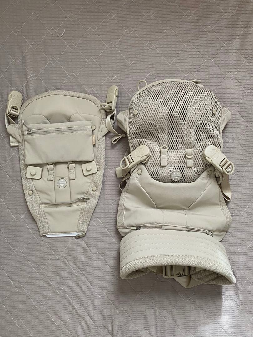 専用エアバギー　抱っこ紐セット　BASIC Plus サンドアッシュ(ベージュ)