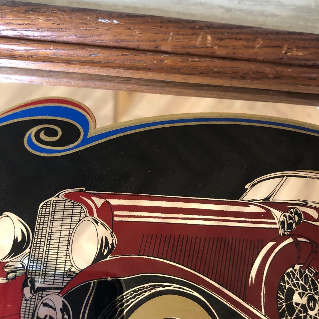 アメリカUSAビンテージペプシコーラ木枠フレームパブミラーバーサイン鏡40cm