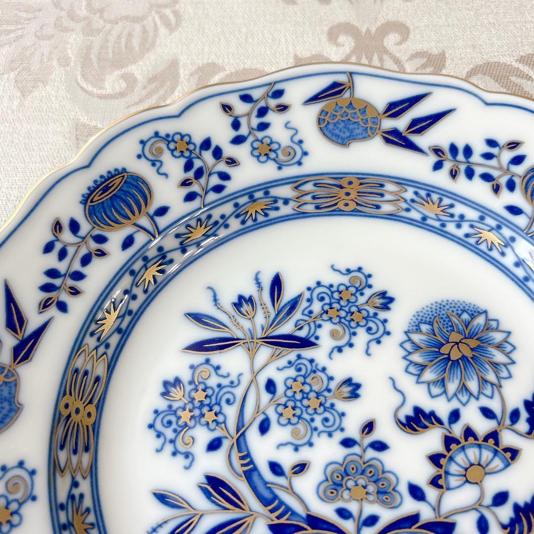 限定品❤️レア未使用❤️フッチェンロイター❤️ブルーオニオン　ゴールド　プレート